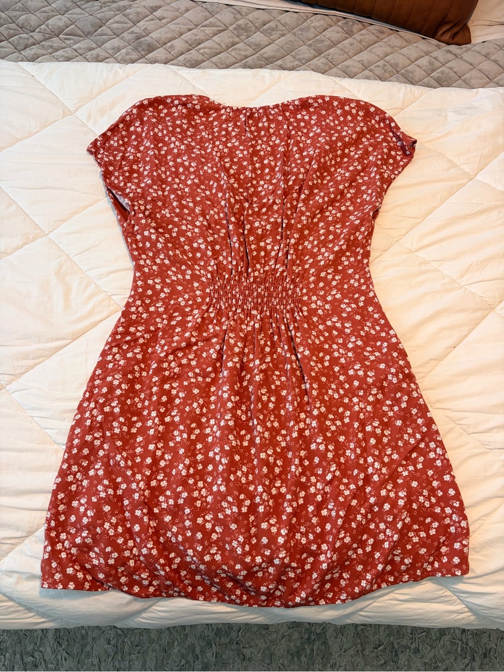 Abercrombie & Fitch Rust Floral Mini Dress - Picture 3 of 3